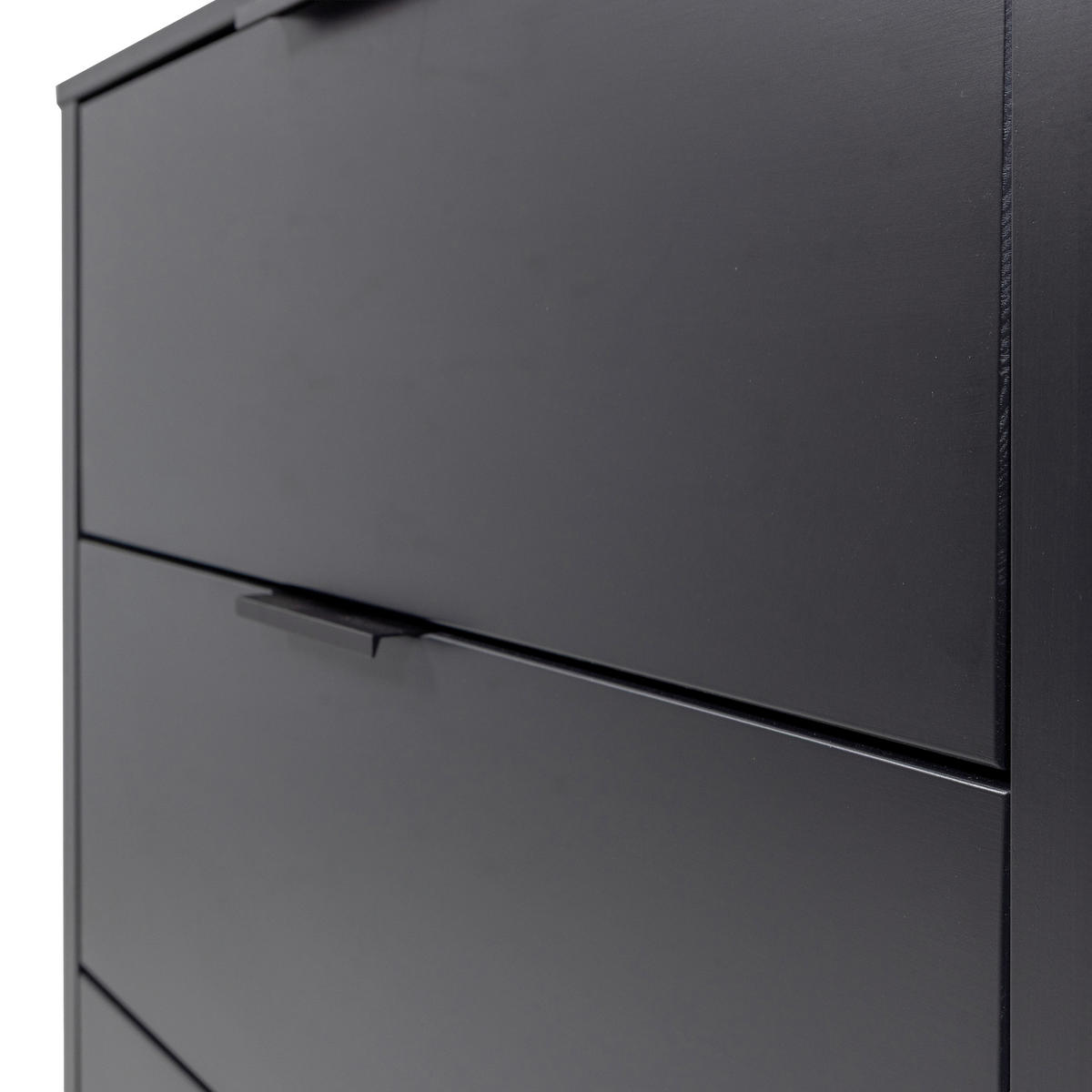 KOMMODE Gunnar  in 94/93/52 cm  - Schwarz, Design, Holz/Metall (94/93/52cm) - Livetastic