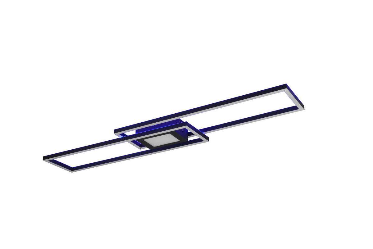 LED PLAFONJERA - crna, Osnovno, metal (110/7/21cm)