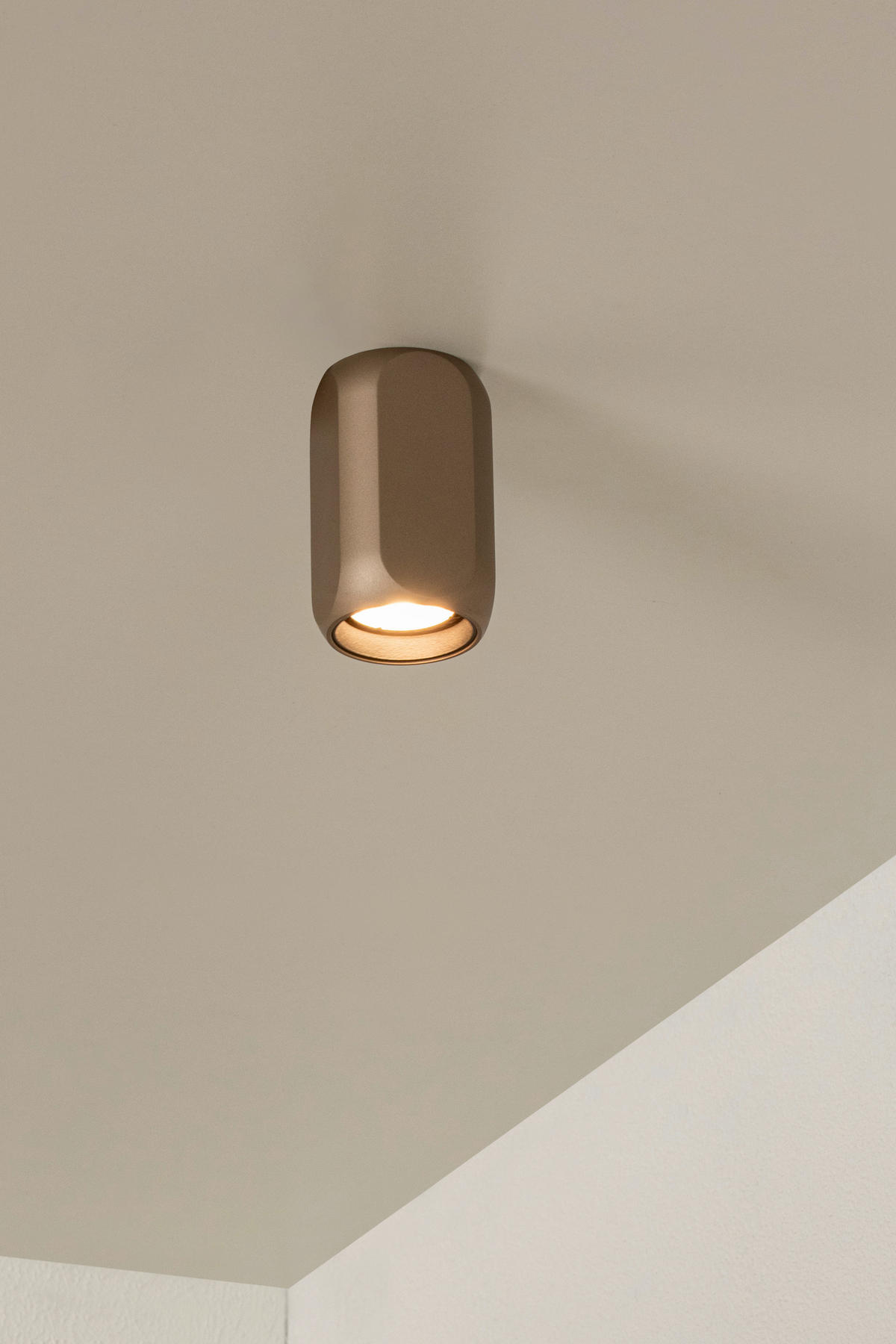 DECKENLEUCHTE BRAGA 6/6/10.3 cm  - Cappuccino, Design, Metall (6/6/10.3cm) - Lucide