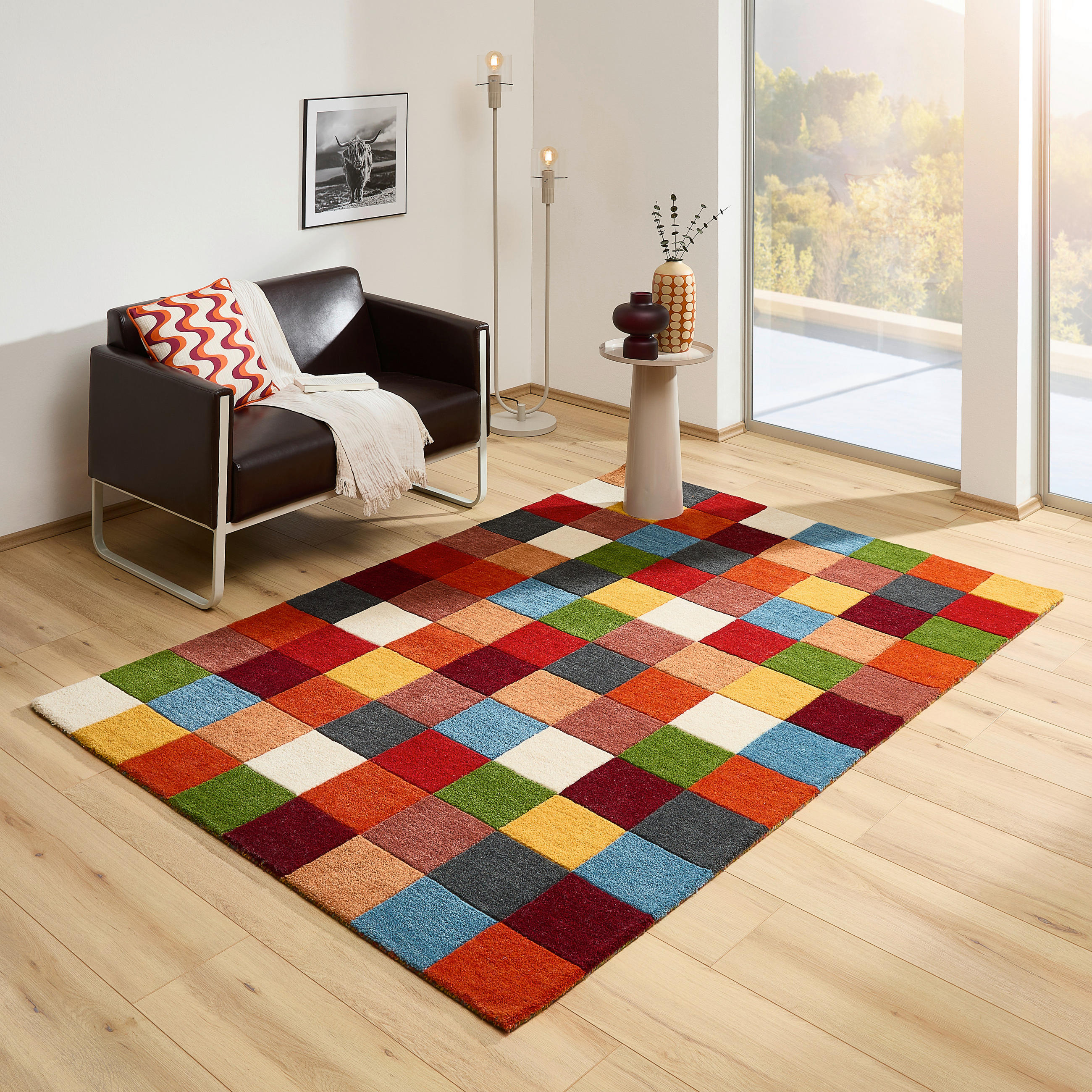WOLLTEPPICH 120/170 cm Multicolor  - Multicolor, Design, Textil (120/170cm) - Linea Natura
