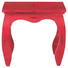 BEISTELLTISCH Mangoholz massiv quadratisch Rot - Rot, Design, Holz (35/32/35cm)