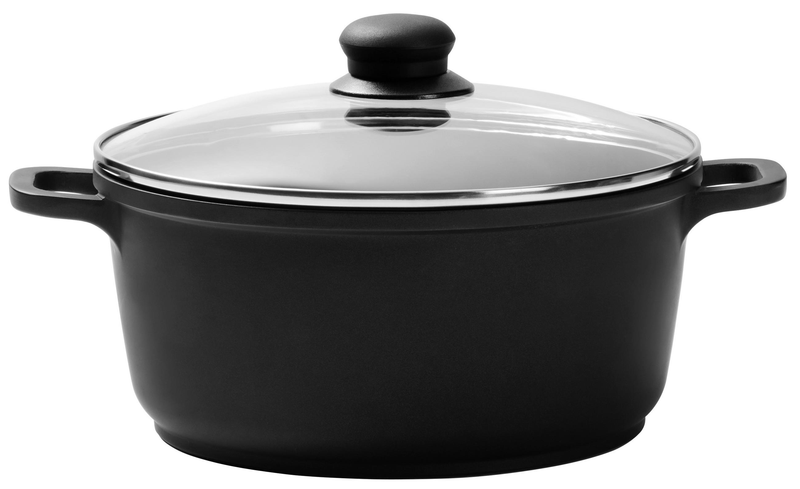 KOCHTOPF Turin 3,3 L  - Klar/Edelstahlfarben, KONVENTIONELL, Glas/Kunststoff (24/11,5cm) - Homeware Profession.