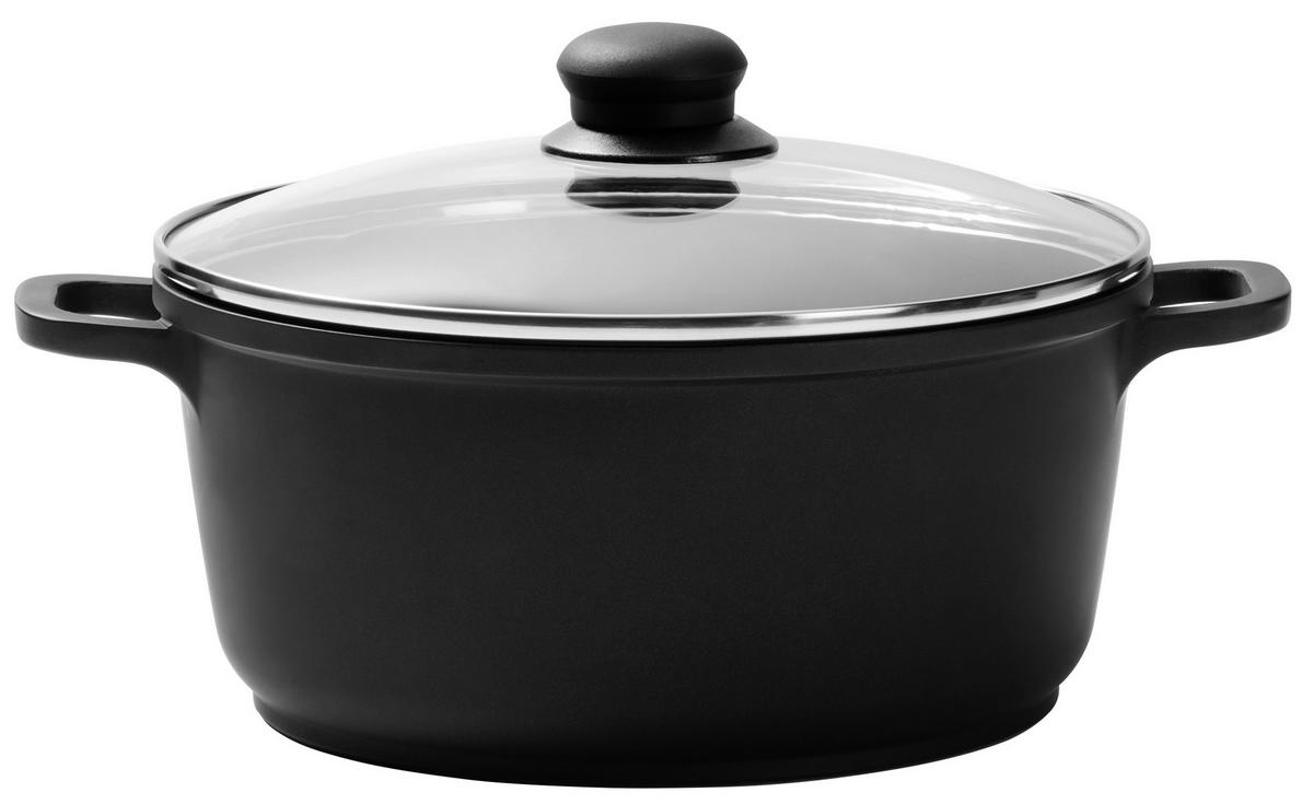 KOCHTOPF Turin 3,3 L  - Klar/Edelstahlfarben, KONVENTIONELL, Glas/Kunststoff (24/11,5cm) - Homeware Profession.