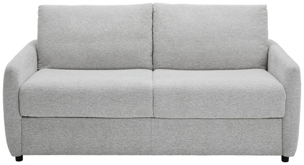 ZOFA S POSTELJNO FUNKCIJO,  siva tekstil  - črna/siva, Design, tekstil (184/91/99cm) - Xora