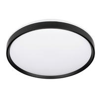 STROPNÉ LED SVIETIDLO, 48/7 cm  - čierna/biela, Trend, kov/plast (48/7cm) - Novel