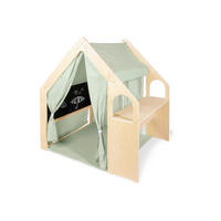 SPIELHAUS 119/122/94 cm Thilda  - Salbeigrün/Birkefarben, Basics, Holz/Textil (119/122/94cm) - Pinolino