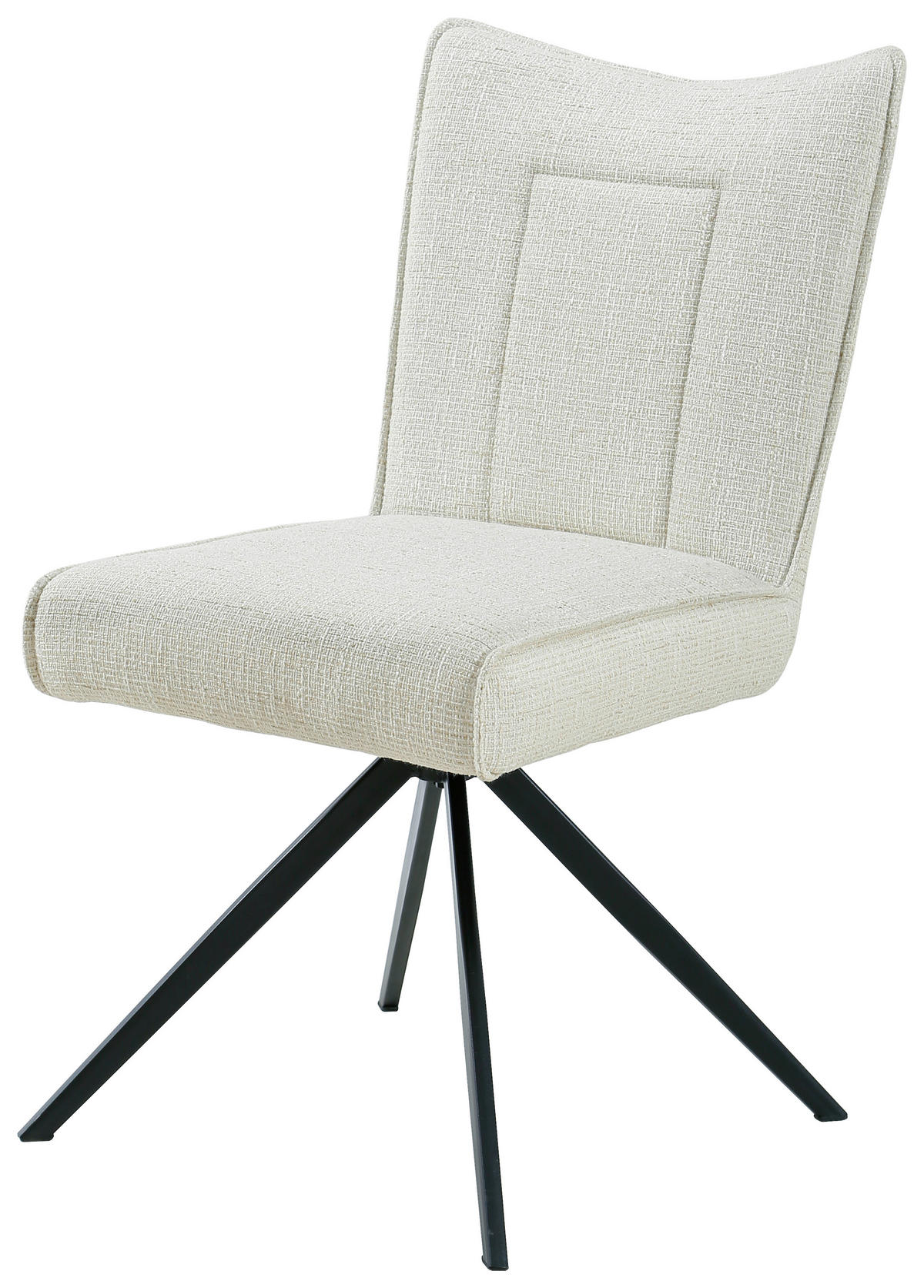 STOL järn vävt tyg  - beige/svart, Design, metall/textil (49/89/66cm) - Carryhome