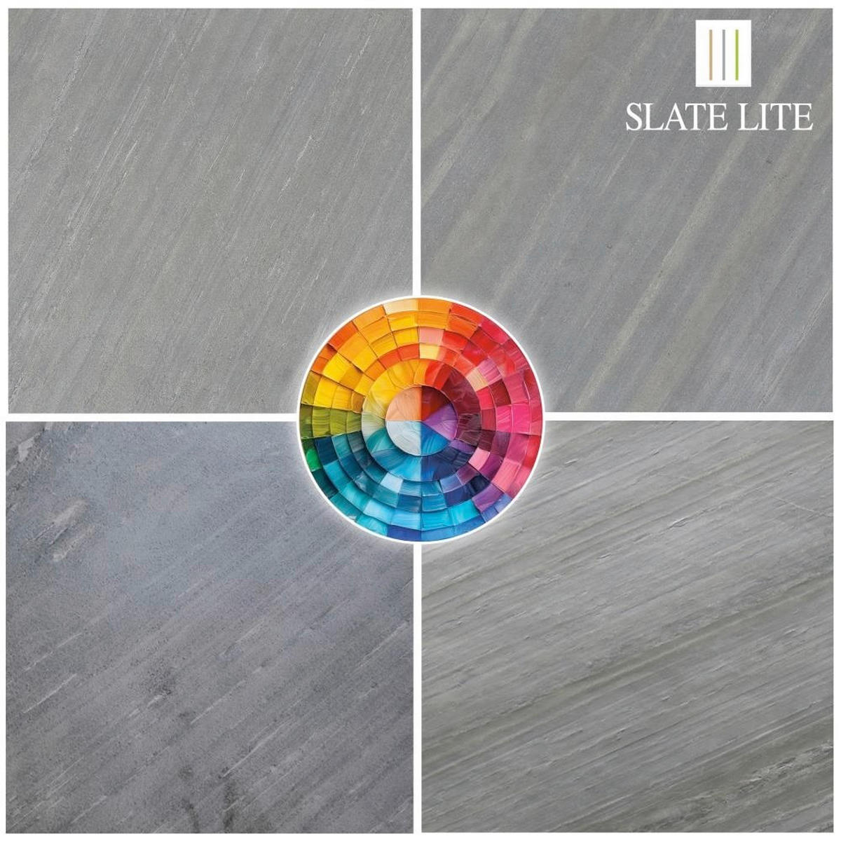 WANDPANEEL Anthrazit, Grau, Dunkelgrau  - Dunkelgrau/Anthrazit, Basics, Kunststoff/Stein (240/120cm)