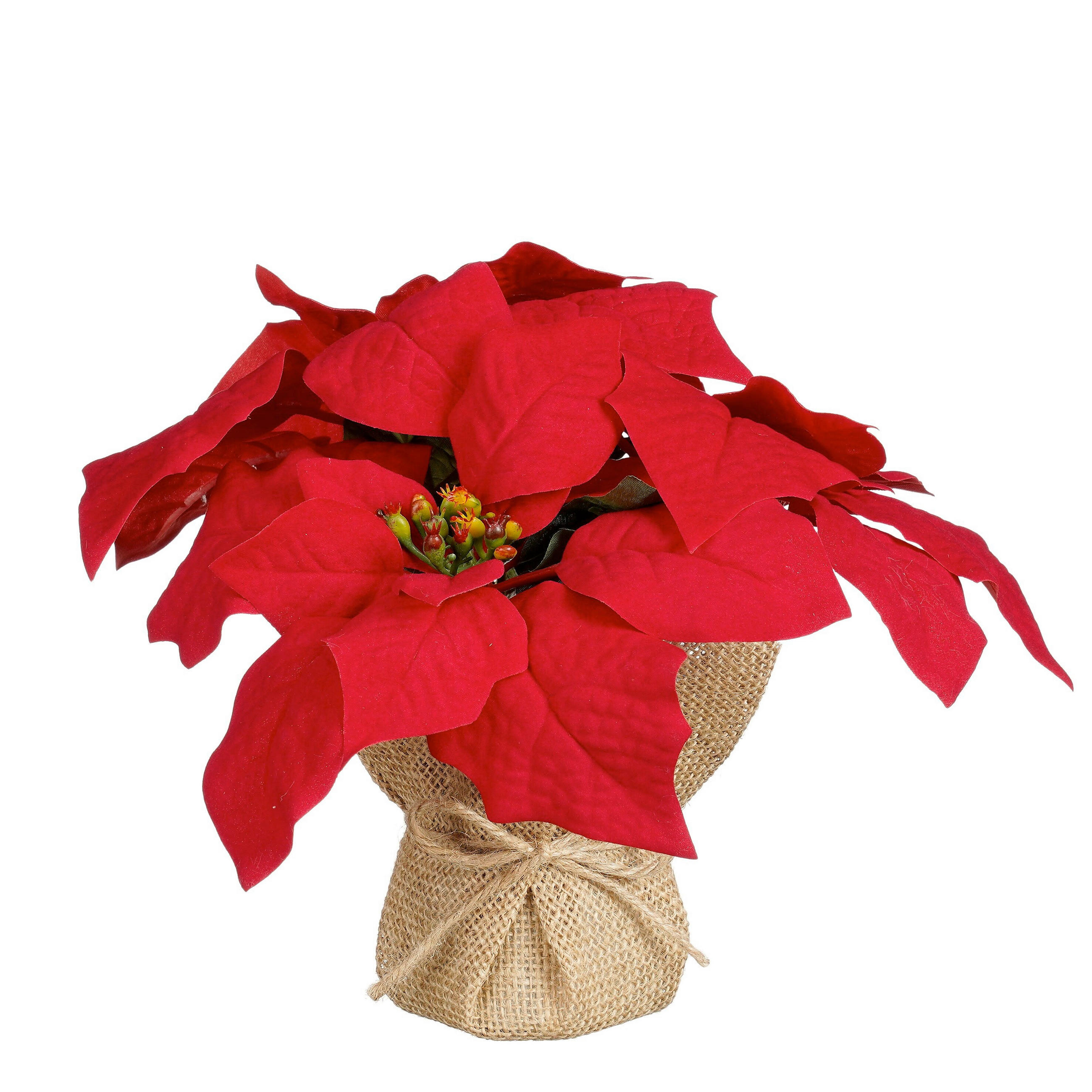 DÍSZÁG - piros, Basics, textil (22/22/20cm)