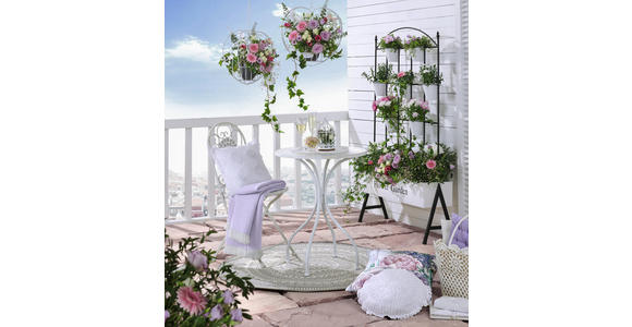 WOHNDECKE 130/170 cm - Lila/Weiß, KONVENTIONELL, Textil (130/170cm) - Ambiente