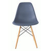STOLICA  plava, siva  drvo, metal, plastika      - siva/plava, Design, drvo/metal (54/81/47cm) - Novel