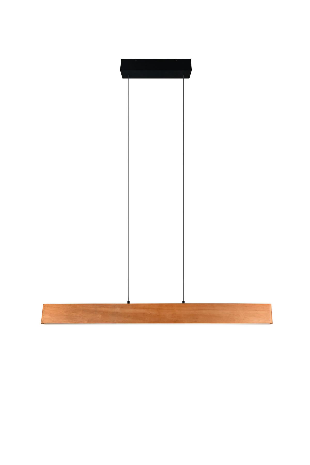 LED-HÄNGELEUCHTE 115/60-150/9 cm   - Schwarz/Naturfarben, Natur, Holz/Metall (115/9/60-150cm) - Trio Leuchten