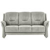 3-SITZER-SOFA in Mikrofaser Silberfarben  - Beige/Silberfarben, Konventionell, Textil/Metall (198/100/89cm) - Beldomo Comfort