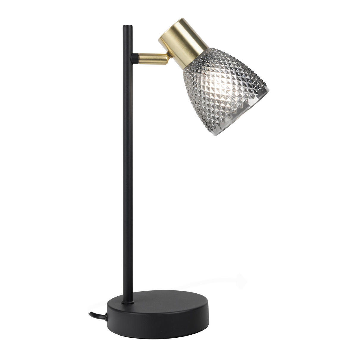 TISCHLEUCHTE 12/35,5 cm   - Schwarz, LIFESTYLE, Glas/Metall (12/35,5cm) - Näve