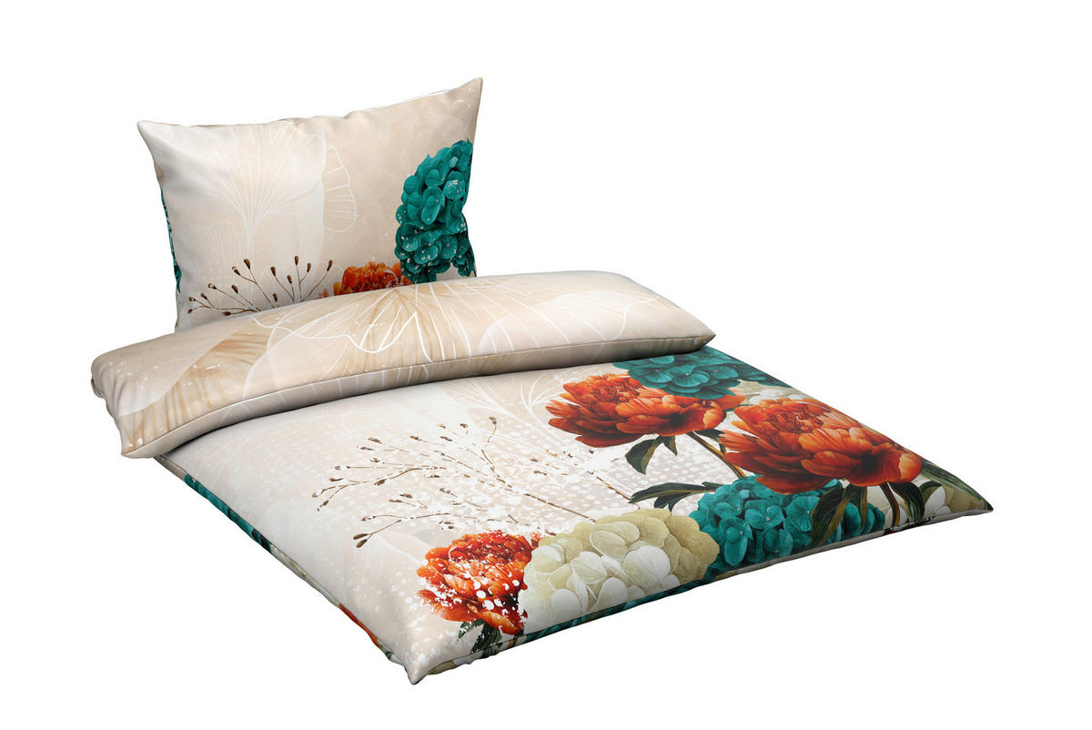 BETTWÄSCHESET TANJA Satin 160/210 cm  65 cm/100 cm  - Multicolor, Konventionell, Textil (160/210cm) - Esposa