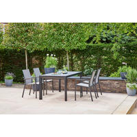 GARTENTISCH 160/90/74 cm Metall rechteckig  - Schieferfarben/Anthrazit, Basics, Keramik/Metall (160/90/74cm) - Siena Garden