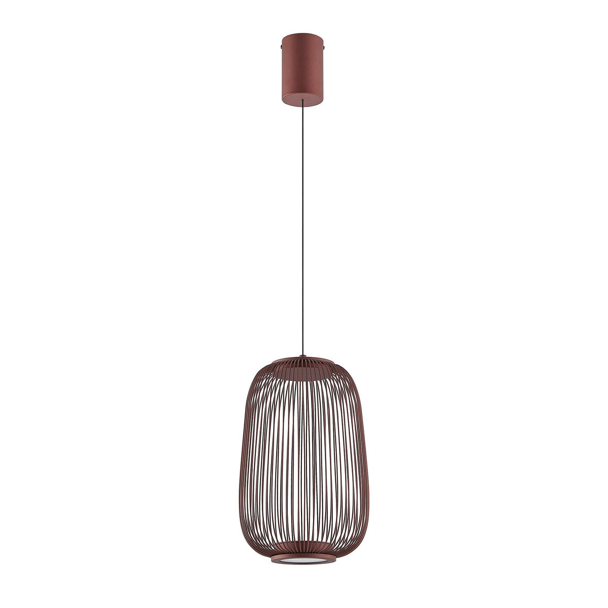 LED-HÄNGELEUCHTE Cage 22,5/50-150 cm  - Braun, Design, Kunststoff/Metall (22,5/50-150cm) - Dieter Knoll