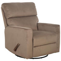 RELAXSESSEL Samt    - Taupe/Schwarz, MODERN, Textil/Metall (87.5/103.5/99cm) - P & B