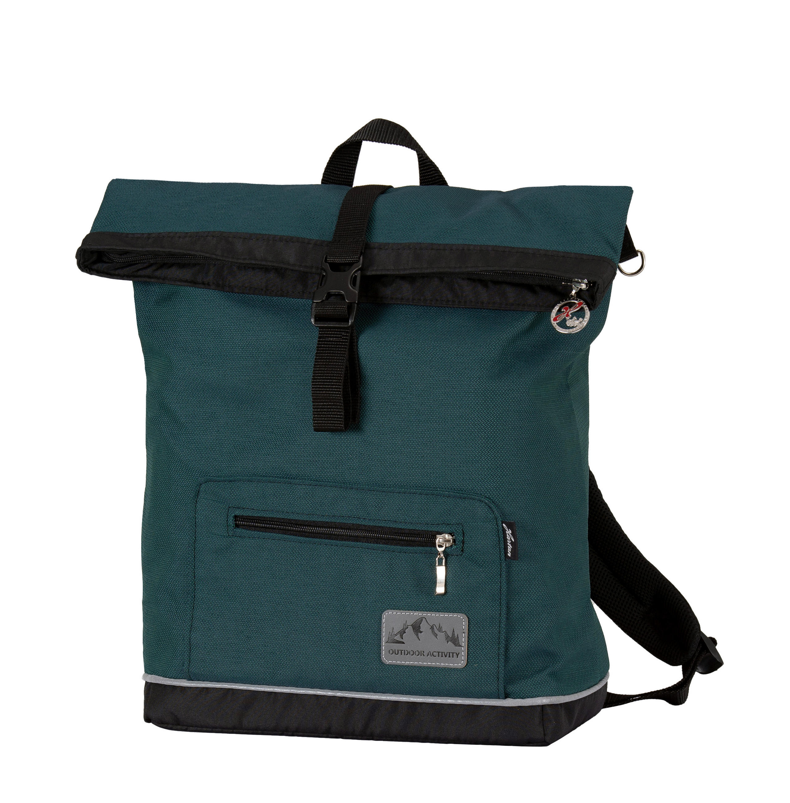 WICKELRUCKSACK Space Bag  - Petrol/Weiß, Basics, Textil (32/17/52cm) - Hartan