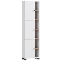 HOCHSCHRANK 45/168/23,4 cm  - Schwarz/Weiß, MODERN, Holzwerkstoff/Kunststoff (45/168/23,4cm) - MID.YOU