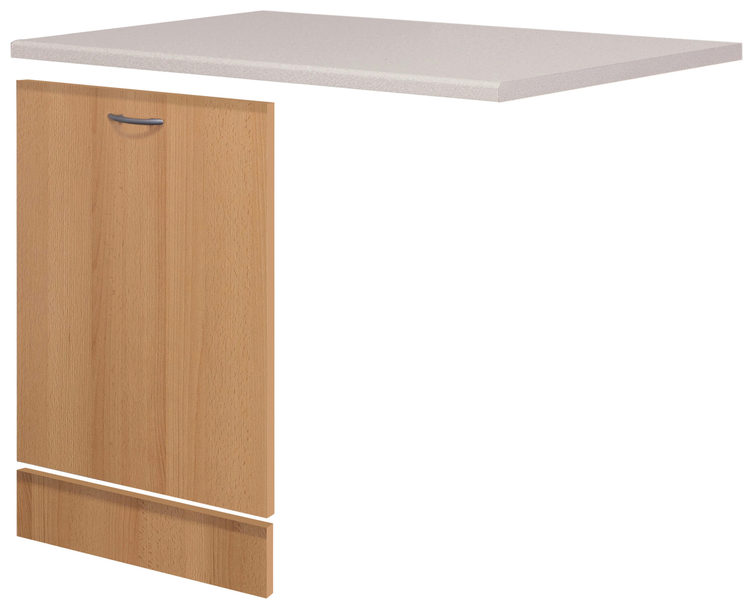 GESCHIRRSPÜLERFRONT 110/85/60 cm  in Buchefarben, Beige  - Beige/Buchefarben, Holzwerkstoff (110/85/60cm) - FlexWell