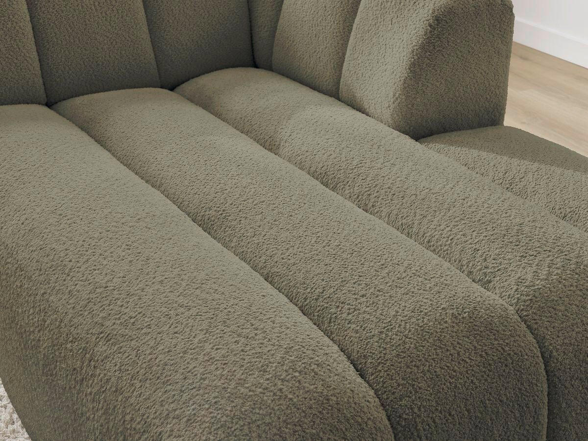 SOFAELEMENT ANNECY Bouclé Grün  - Schwarz/Grün, MODERN, Kunststoff/Textil (120/72/170cm)
