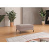 HOCKER Flachgewebe Greige  - Greige/Creme, KONVENTIONELL, Textil/Metall (104/47/69cm) - Sit & More