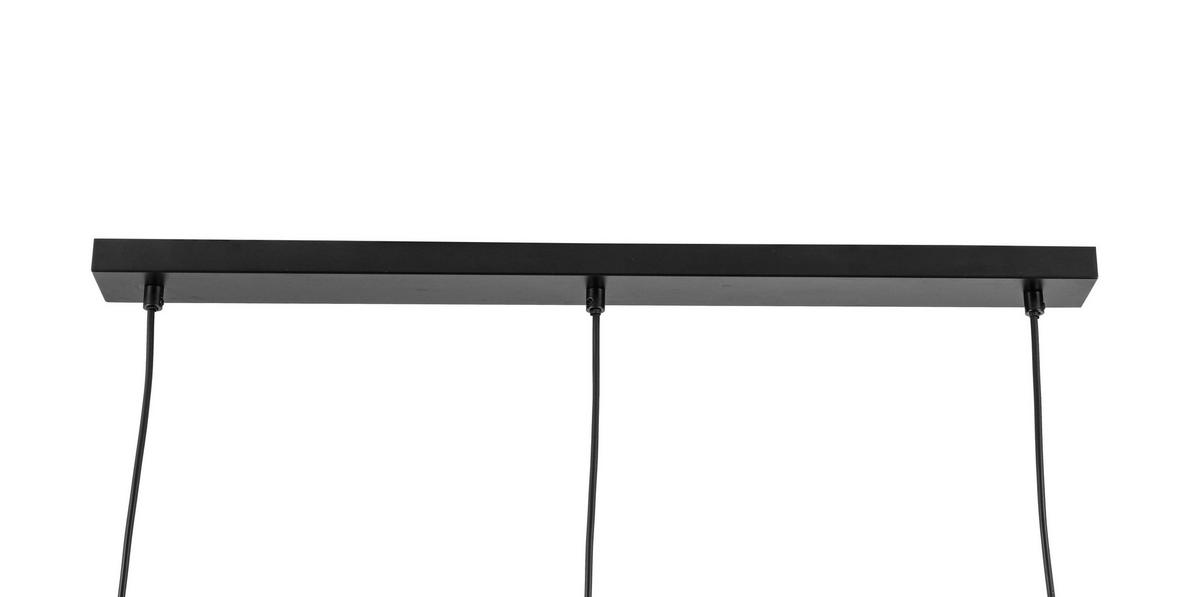 HÄNGELEUCHTE 84/20/122 cm    - Eichefarben/Schwarz, Trend, Holz/Metall (84/20/122cm) - Marama