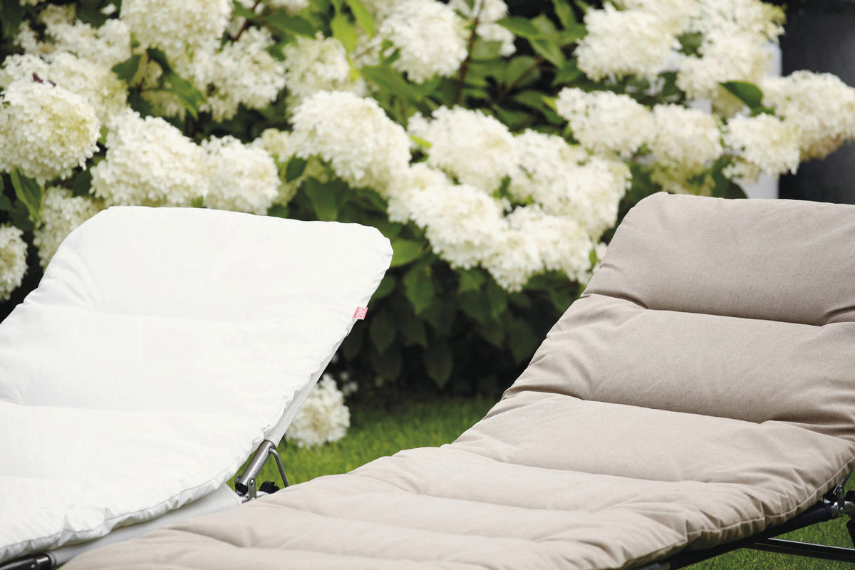 LIEGENAUFLAGE in Taupe  - Taupe, Basics, Textil (60/6/190cm) - FIAM