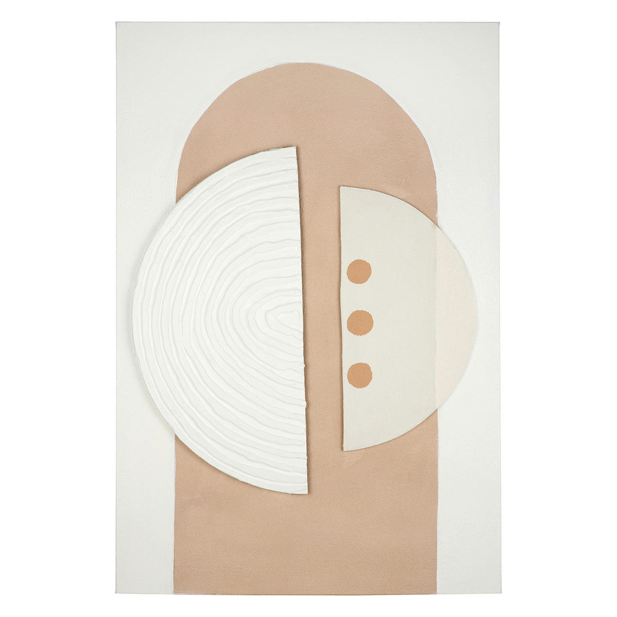 LEINWANDBILD Abstraktes  - Beige/Weiß, Basics, Holz/Textil (60/90/5cm)