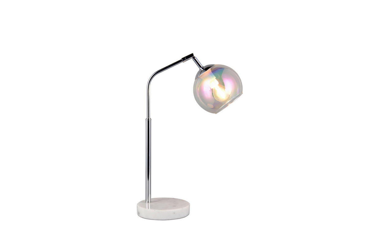 TISCHLEUCHTE - Chromfarben, Design, Glas/Metall (28/15/45cm) - Trio Leuchten