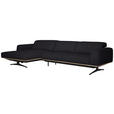 ECKSOFA  in Echtleder Dunkelbraun  163/305 cm  - Eichefarben/Dunkelbraun, Design, Leder/Holz (163/305cm) - Novel