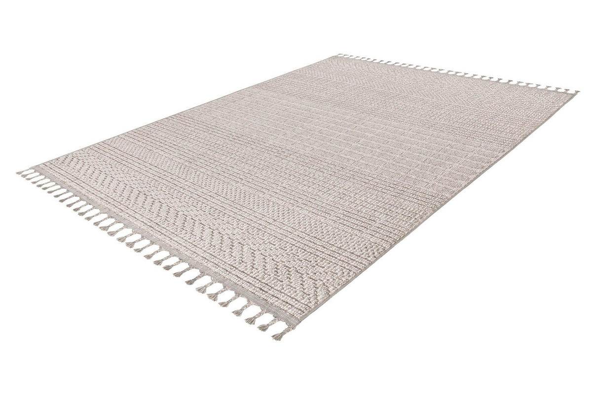 FLACHWEBETEPPICH 120/170 cm Silberfarben  - Silberfarben, Basics, Textil (120/170cm) - Kayoom