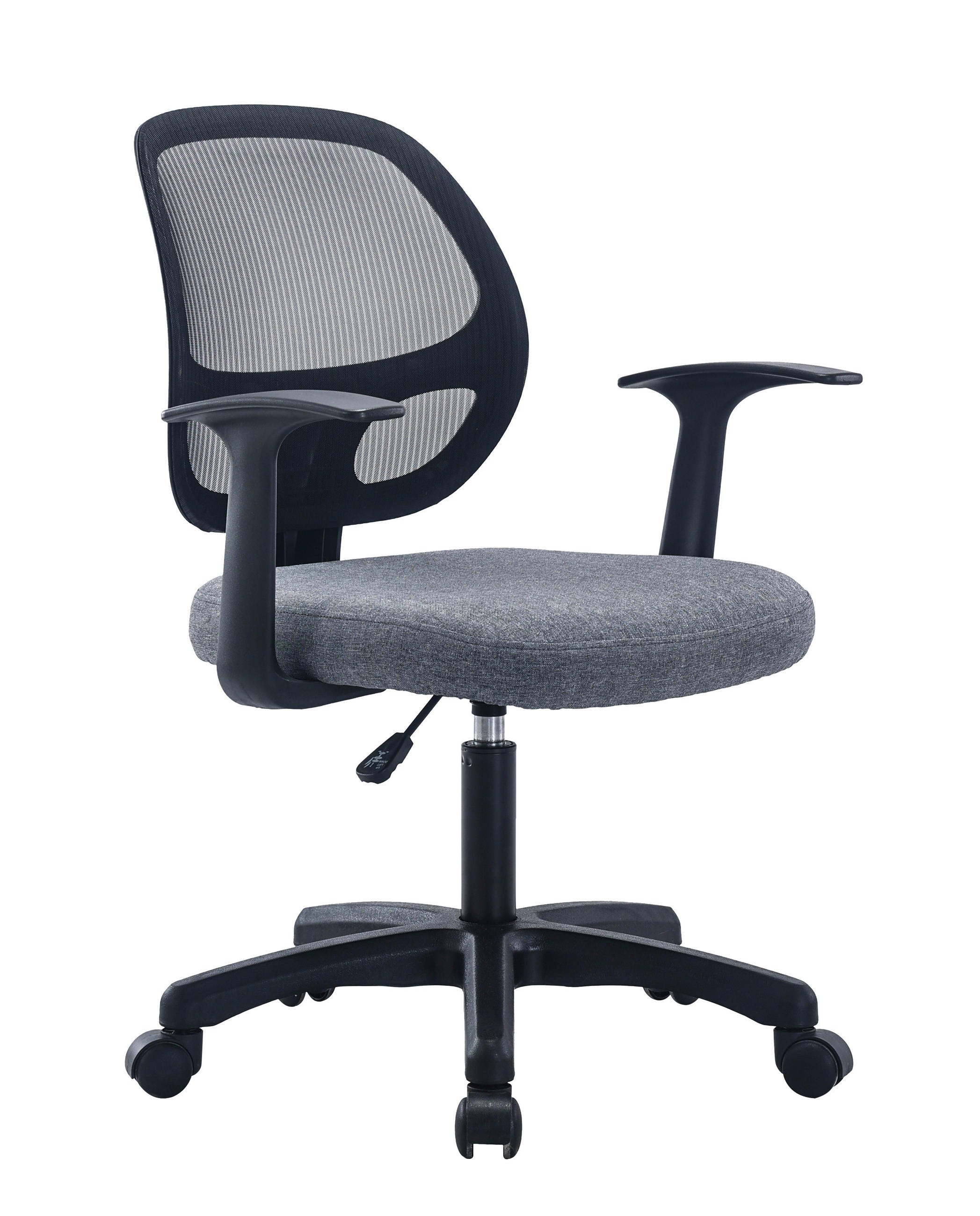 OTOČNÁ STOLIČKA, sieťovina, tkaná textília, sivá, čierna - čierna/sivá, Modern, kov/textil (60/86-98/60cm) - Xora