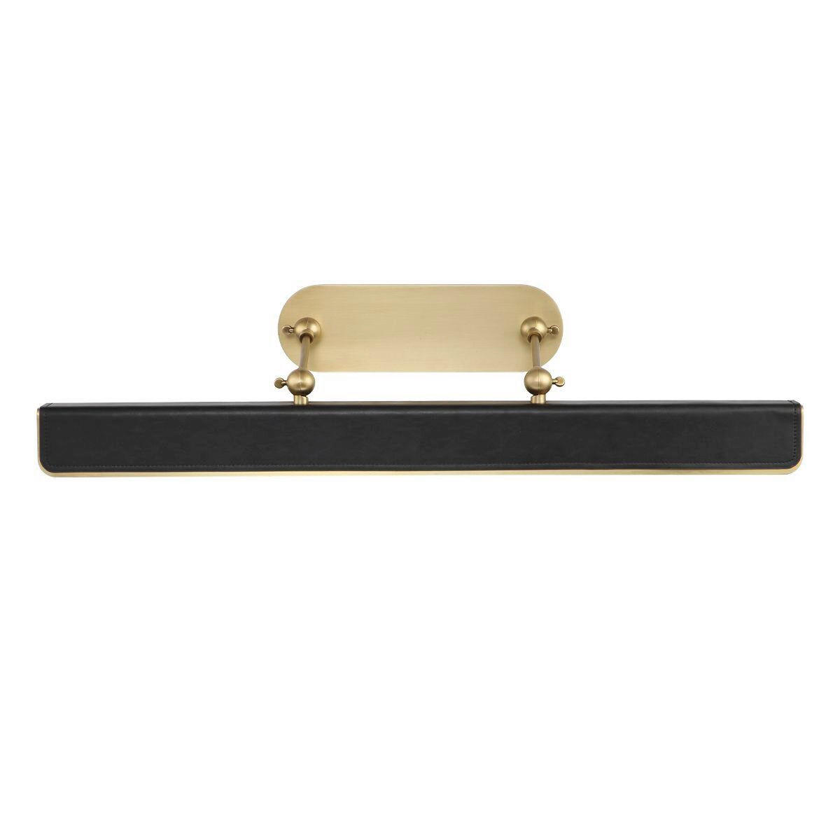 LED-WANDLEUCHTE Alora   - Messingfarben, KONVENTIONELL, Leder/Kunststoff (19,7/80/24,8cm) - Elstead Lighting