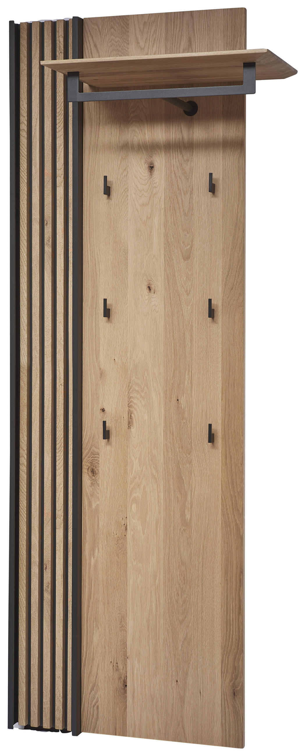 GARDEROBENPANEEL  in 79/196/35 cm  - Eichefarben, Design, Holz/Metall (79/196/35cm) - Johann Jakob