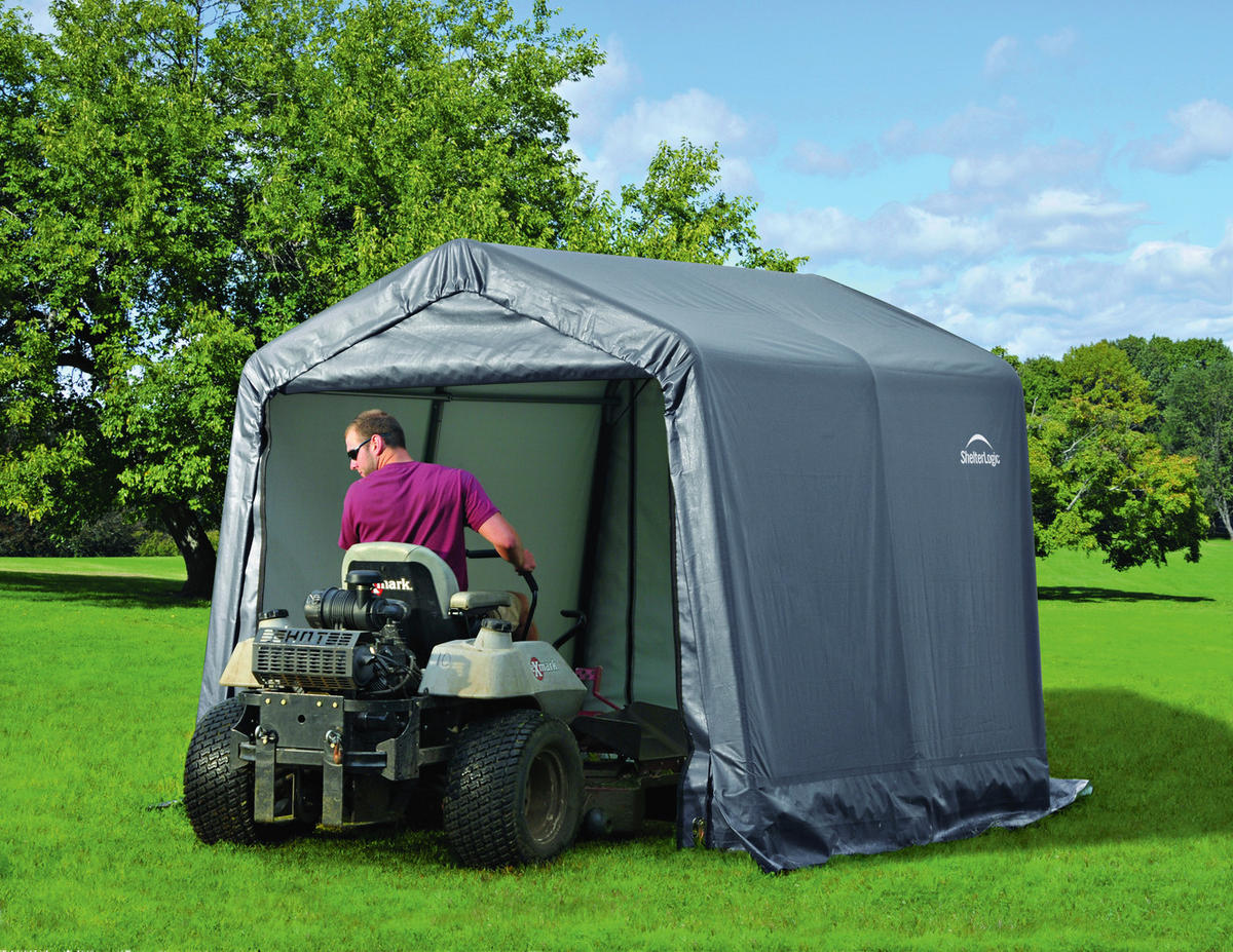 GERÄTEHAUS 240/240/240 cm  - Grau, Basics, Kunststoff (240/240/240cm) - Ambia Garden