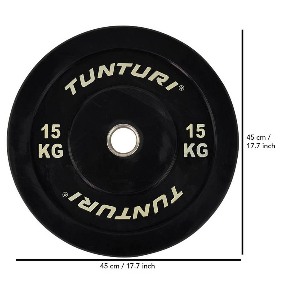 HANTELSCHEIBE  - Schwarz, KONVENTIONELL, Metall (45/45/6cm)