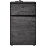 SCHUHSCHRANK 60/98/39 cm  - Anthrazit/Schwarz, Design, Holz/Metall (60/98/39cm) - Johann Jakob