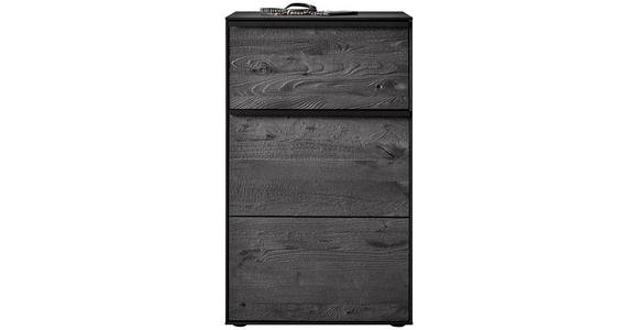 SCHUHSCHRANK LENYA GARDEROBEN in 60/98/39 cm - Anthrazit/Schwarz, Design, Holz/Metall (60/98/39cm) - Johann Jakob