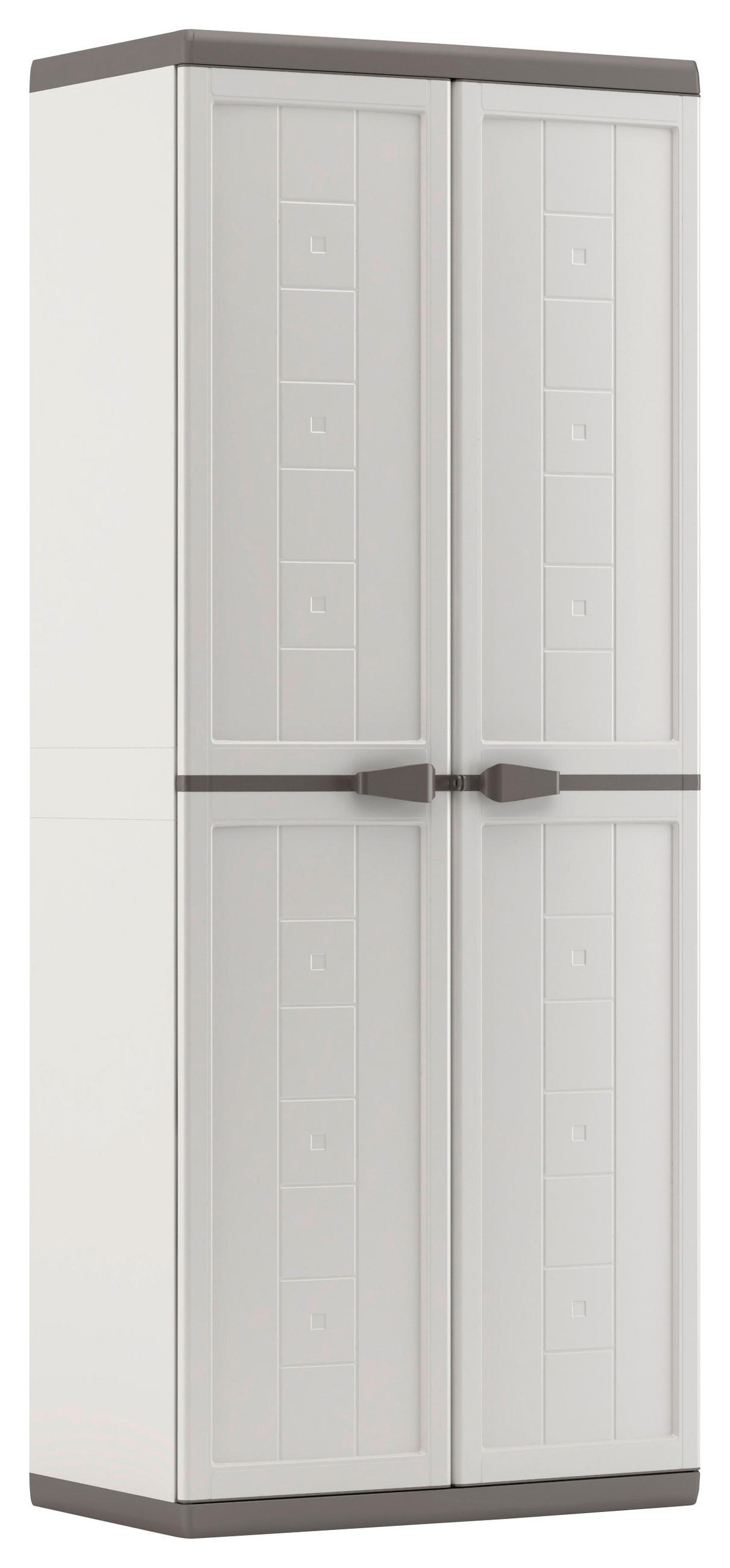 Kunststoffschrank - Anthrazit/Hellgrau, KONVENTIONELL, Kunststoff (68/166/39cm) - P & B