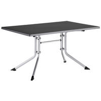 GARTENKLAPPTISCH 140/95/74 cm Metall, Kunststoff rechteckig  - Anthrazit/Silberfarben, Basics, Kunststoff/Metall (140/95/74cm) - Kettler