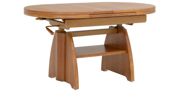 COUCHTISCH in Metall, Holzwerkstoff 110-130,5/65/56-75 cm - Kirschbaumfarben, KONVENTIONELL, Holzwerkstoff/Metall (110-130,5/65/56-75cm) - Venda