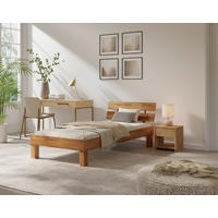 BETT 100/78 cm  in Eichefarben  - Eichefarben, MODERN, Holz (100/78cm) - MID.YOU