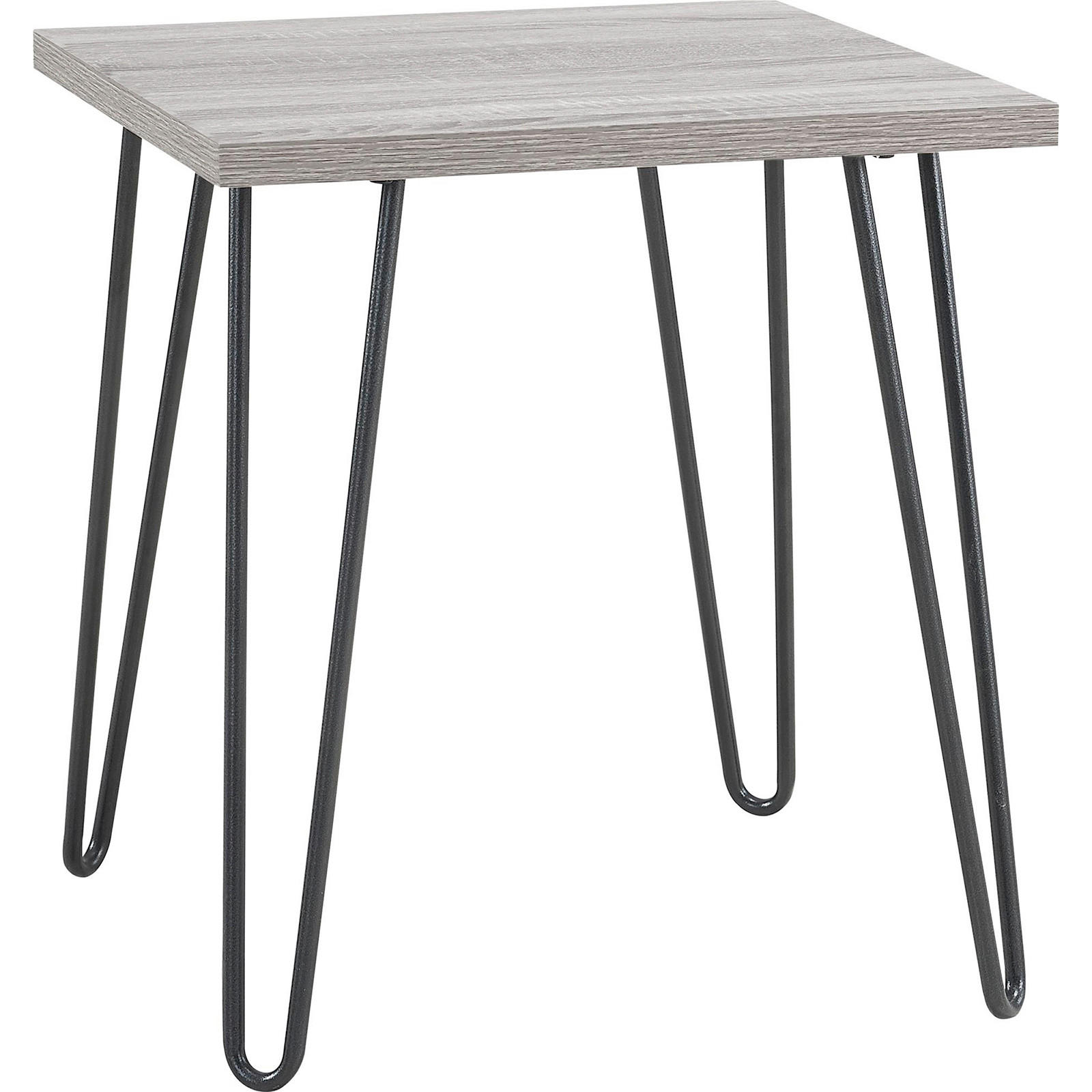 BEISTELLTISCH in Metall, Papier, Holzwerkstoff 49/49/55 cm  - Eichefarben/Grau, Design, Papier/Holzwerkstoff (49/49/55cm) - MID.YOU