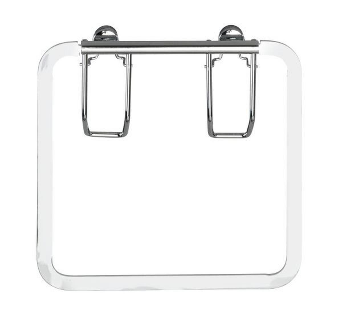 DRŽÁK NA RUČNÍKY - barvy nerez oceli, Basics, kov (17/17/4cm)