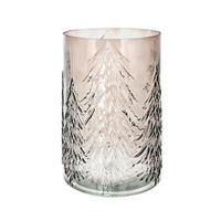 VASE 22 cm  - Grau, LIFESTYLE, Glas (16/22cm)