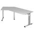 SCHREIBTISCH - Silberfarben/Grau, KONVENTIONELL, Holzwerkstoff/Metall (200/65 (85)/120cm) SCHREIBTISCH - Silberfarben/Grau, KONVENTIONELL, Holzwerkstoff/Metall (200/65 (85)/120cm)
