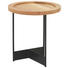 BEISTELLTISCH in Eichefarben, Schwarz - Eichefarben/Schwarz, Design, Holz/Metall (40/45cm) - Novel BEISTELLTISCH in Eichefarben, Schwarz - Eichefarben/Schwarz, Design, Holz/Metall (40/45cm) - Novel
