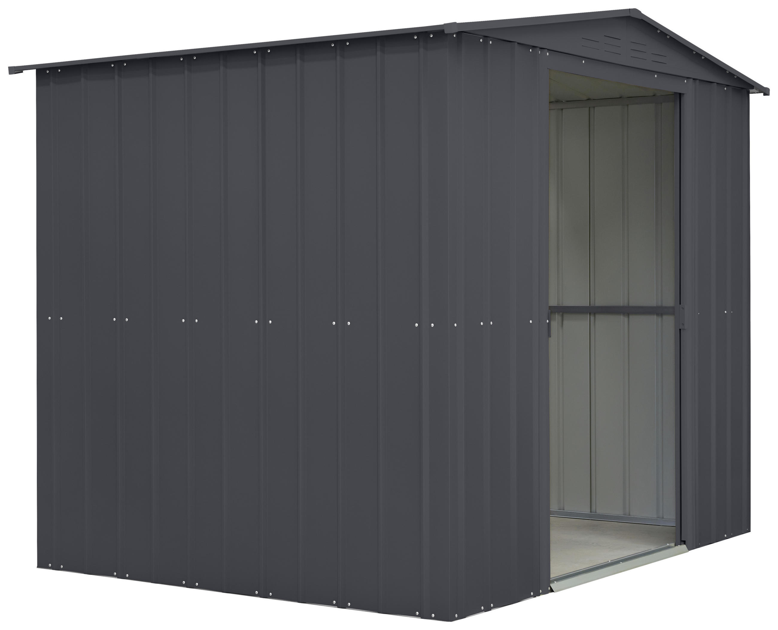 GERÄTEHAUS 245/198/185 cm  - Anthrazit, Basics, Metall (245/198/185cm)